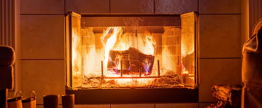 Mendota Hearth Landscape Fireplace Installation in Salem, Virginia